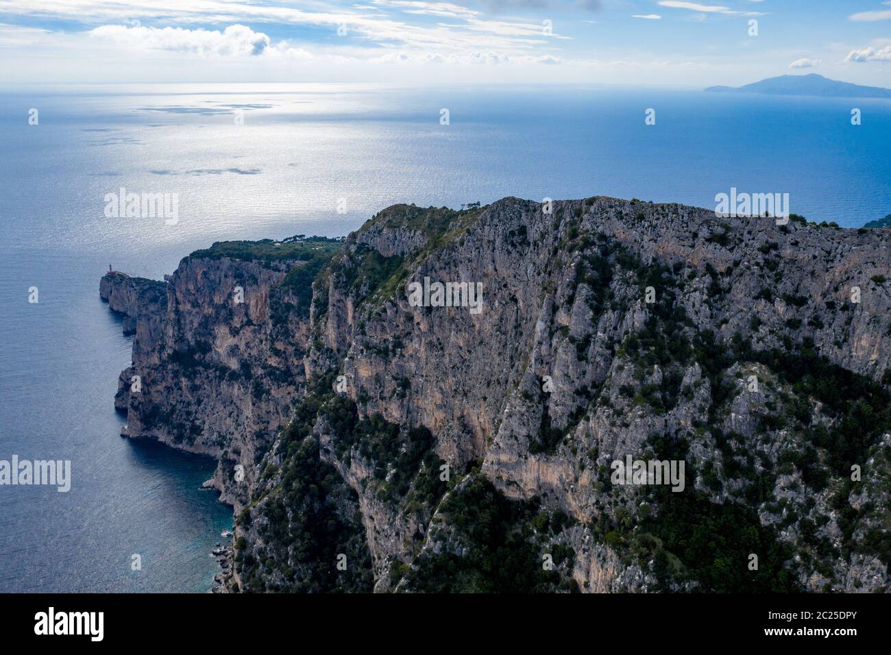 Il Faro di Punta Carena Foto Stock