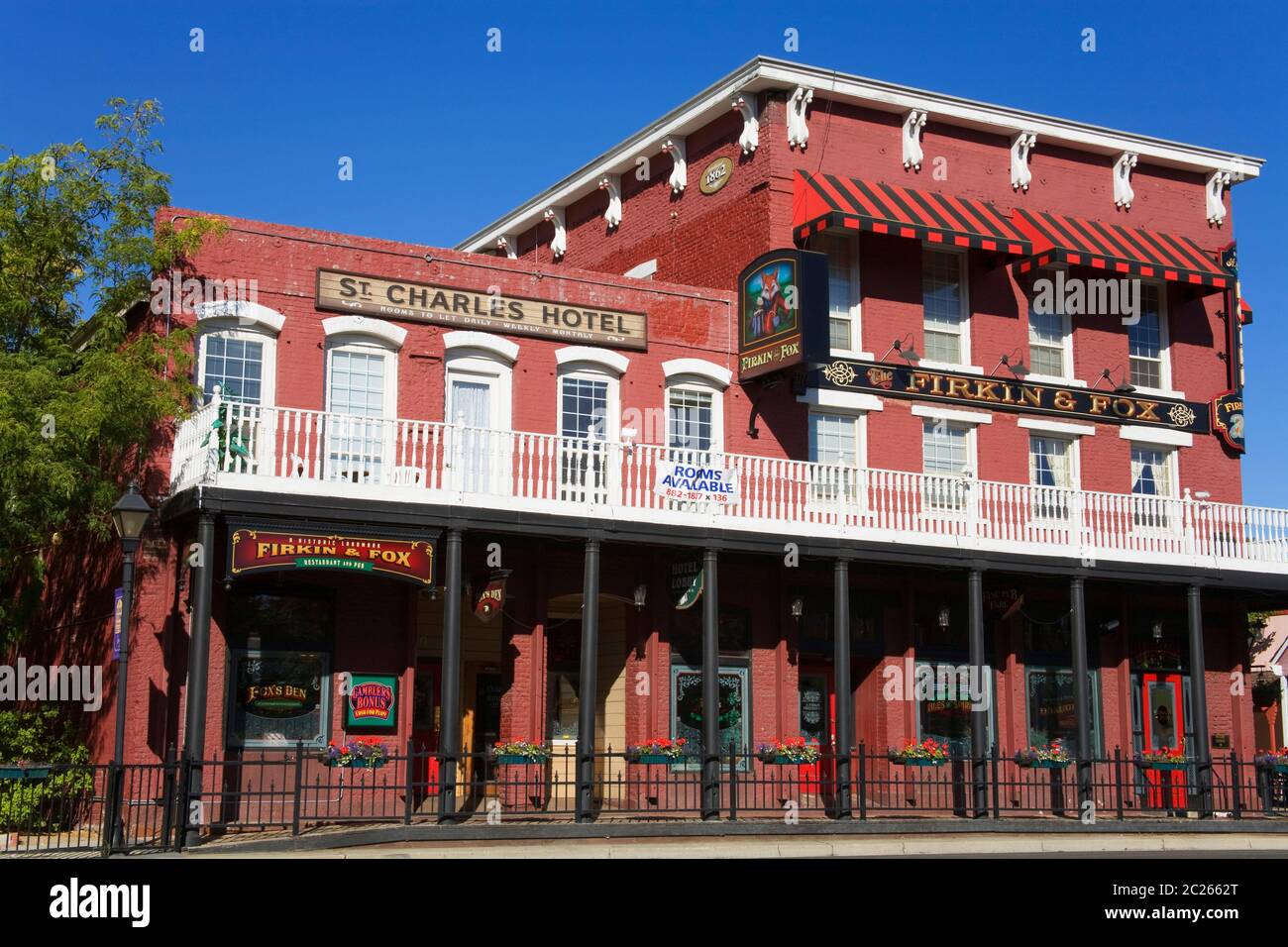 Storico San Carlo Hotel in Carson City, Nevada, STATI UNITI D'AMERICA Foto Stock