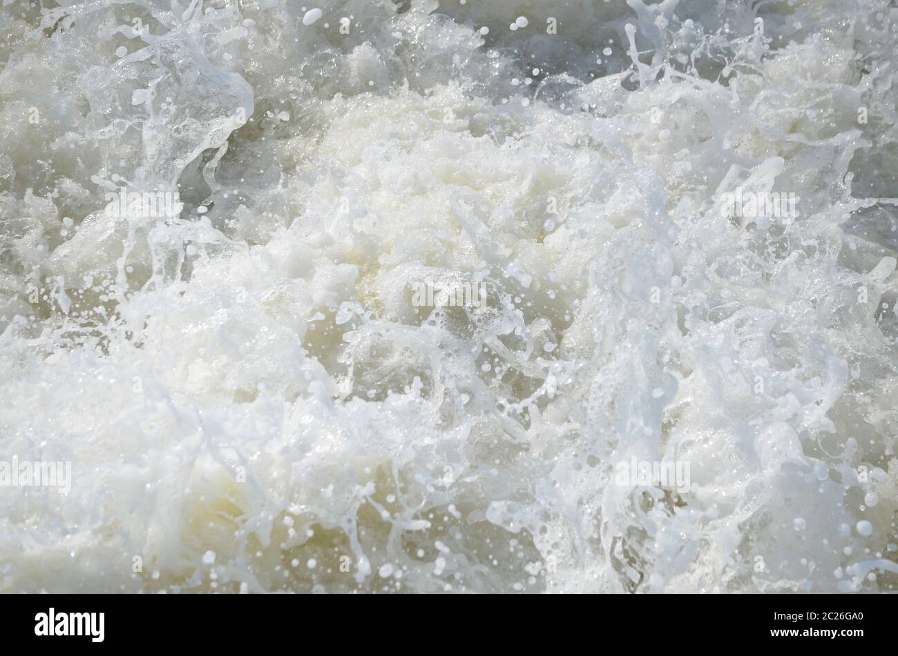 Schiumare acqua ed energia Foto Stock