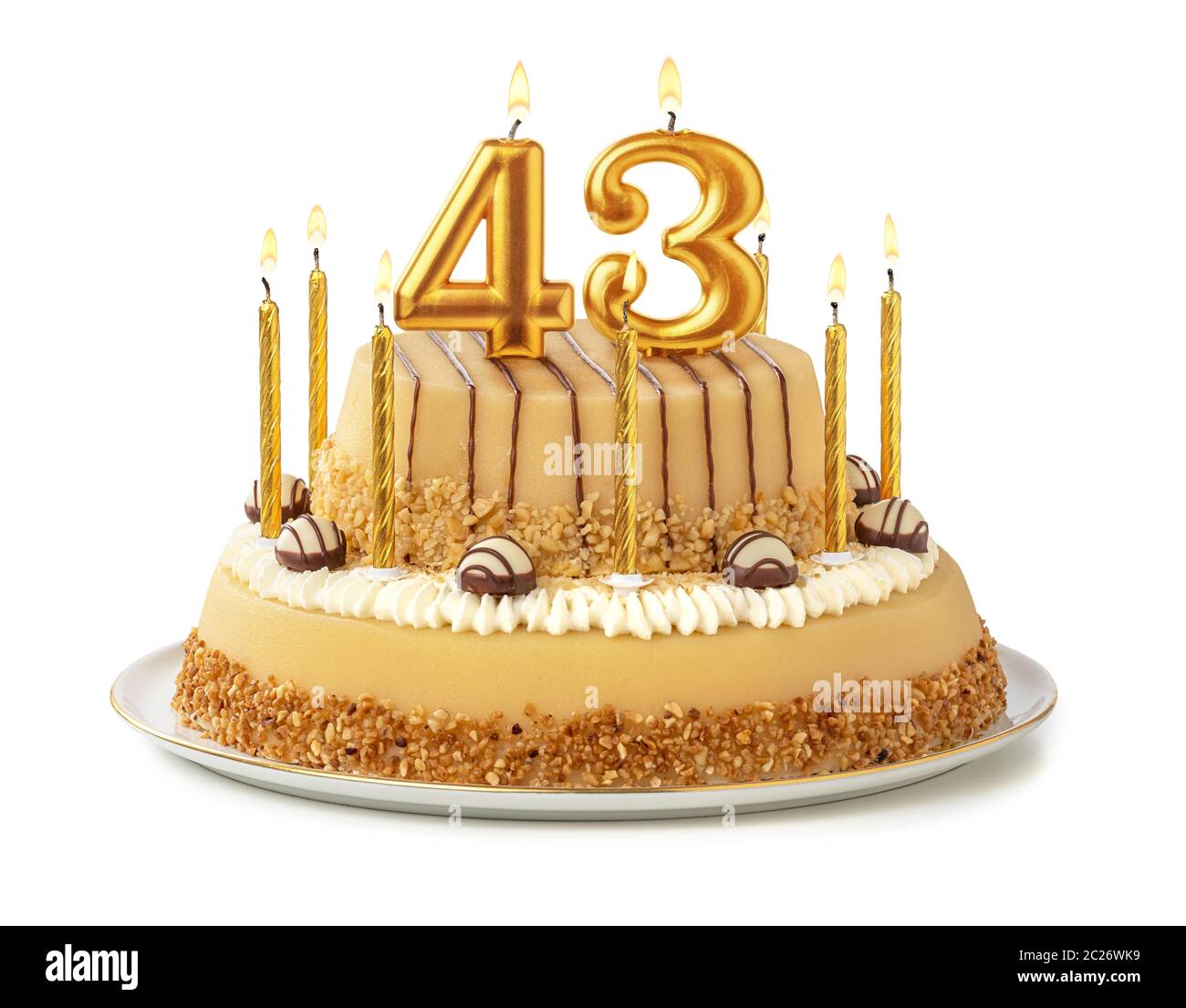 43o Compleanno Rose Gold Decorations Incl. 40 Numero 43 Palloncini, 16 Palloncini buon compleanno, Palloncini in lattice, Tende Foil, Tiara & Sash - Italia