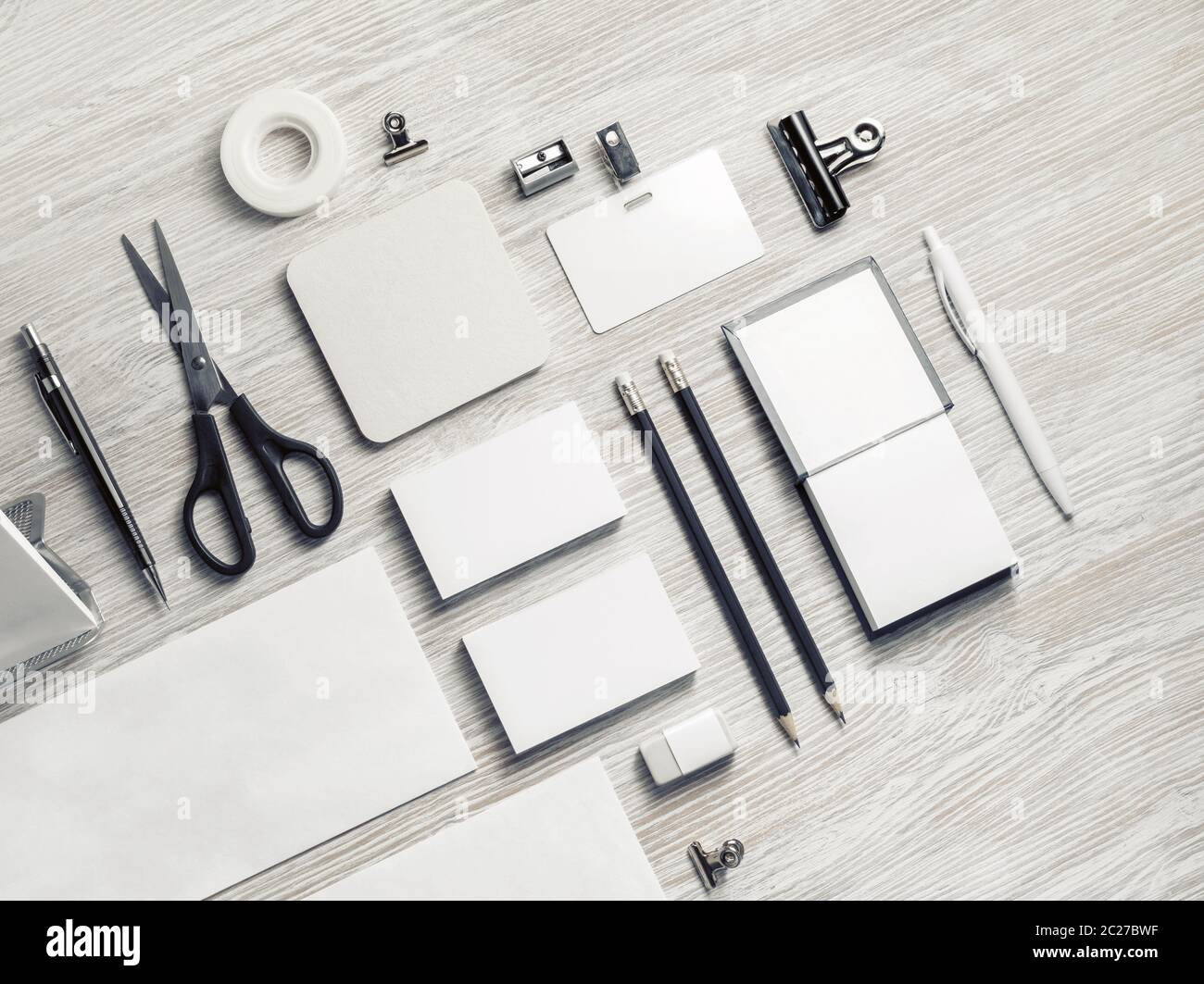 Blank corporate stationery Foto Stock