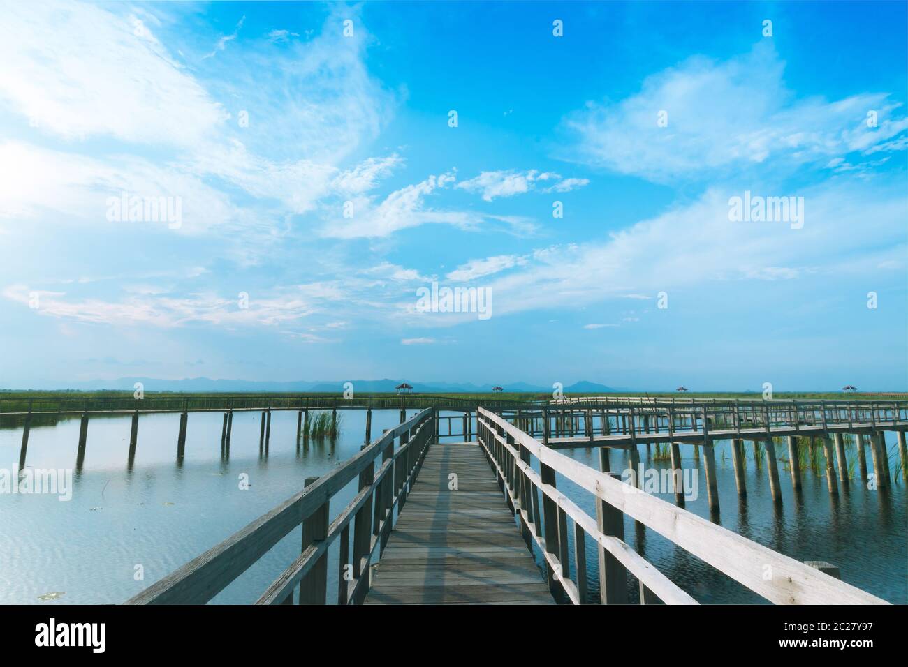 Palude di acqua dolce Sam Roi Yot Foto Stock