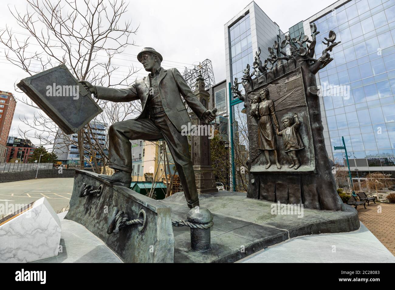 Monumento nella città di Halifax in Canada Foto Stock