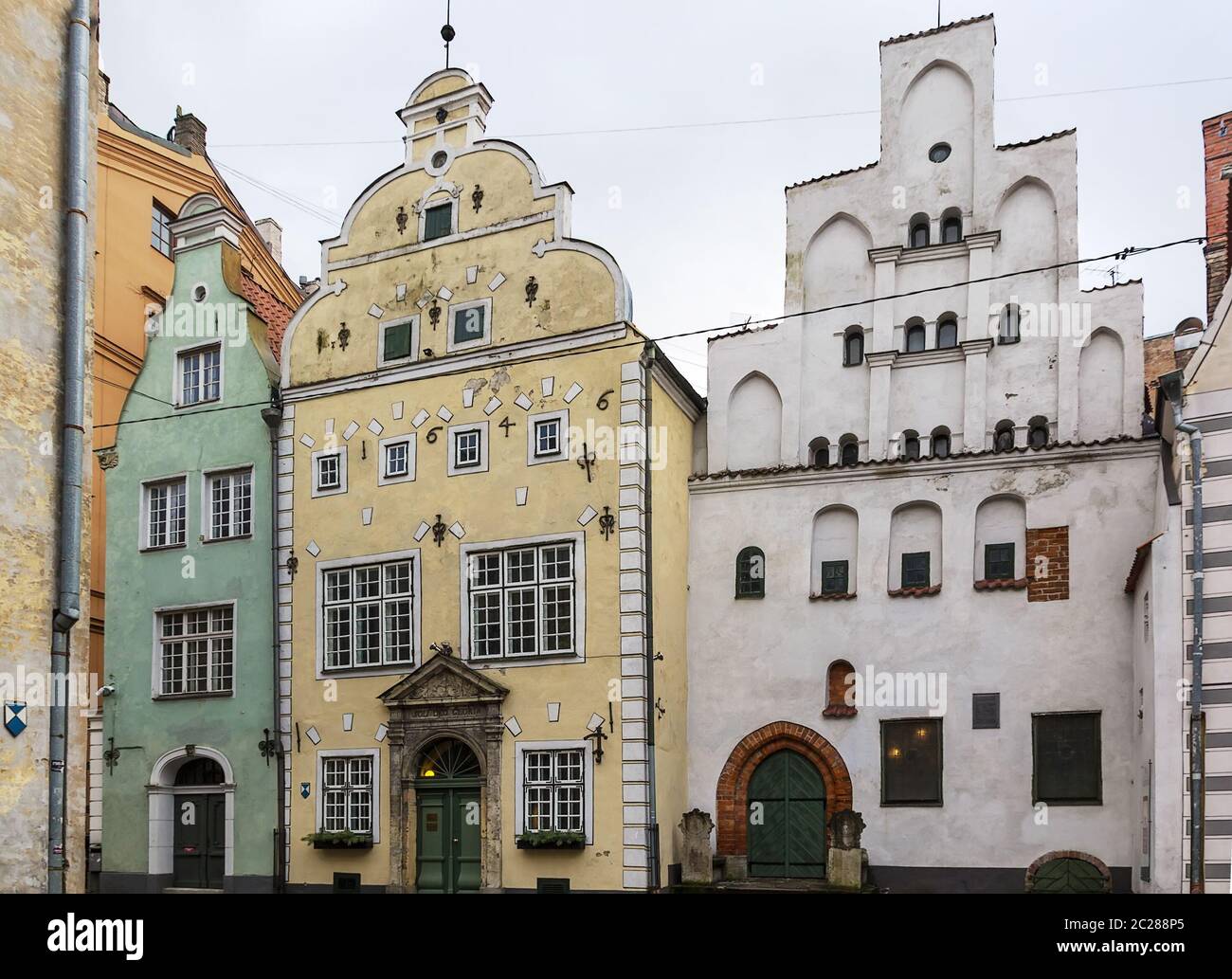 Tre Fratelli, riga Foto Stock