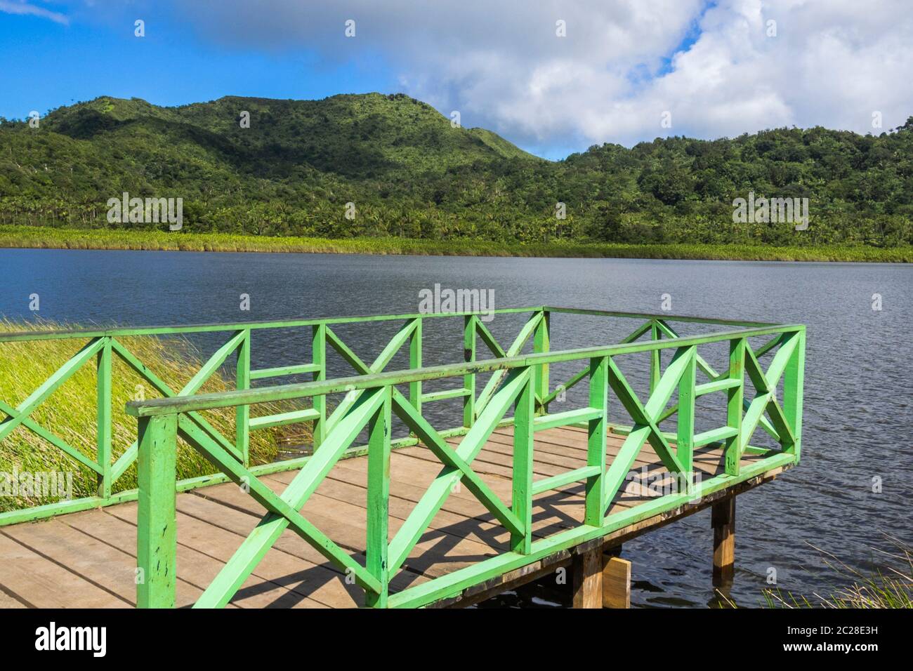 Mar dei Caraibi, Grenada - Lago Grand Etang a Parish Saint Andrew Foto Stock