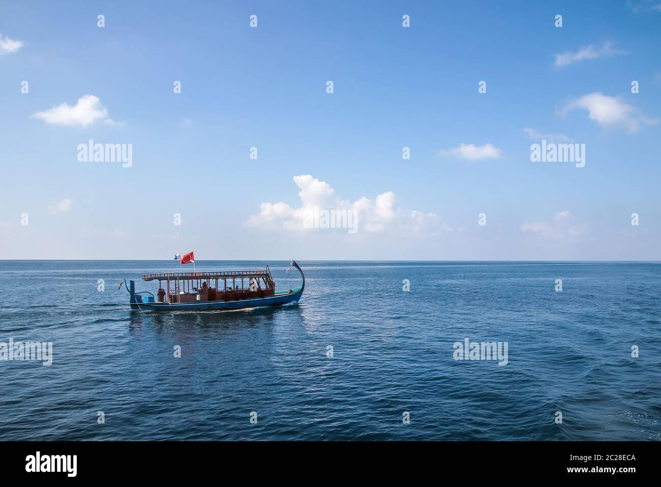 Nave, Maldive Foto Stock