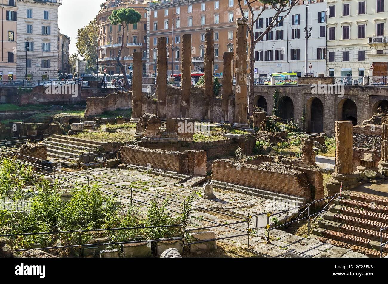 Largo di Torre Argentina, Roma Foto Stock
