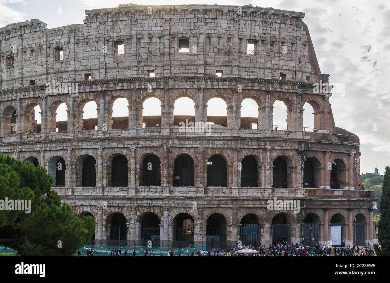 Colosseo, Roma Foto Stock