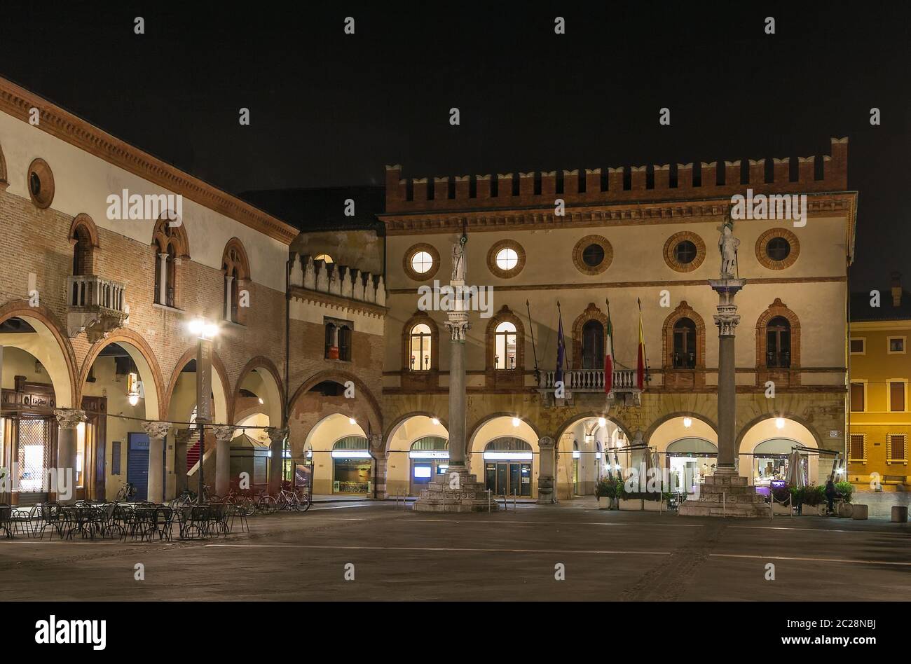 Piazza del Popolo, Ravenna, Italia Foto Stock