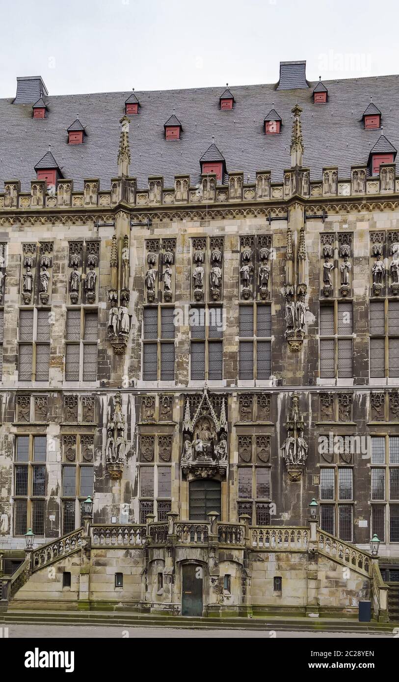 Aachen Rathaus (municipio), Germania Foto Stock