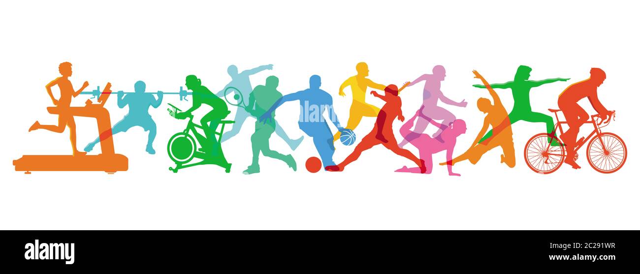 Sport e gioco d'estate Foto Stock