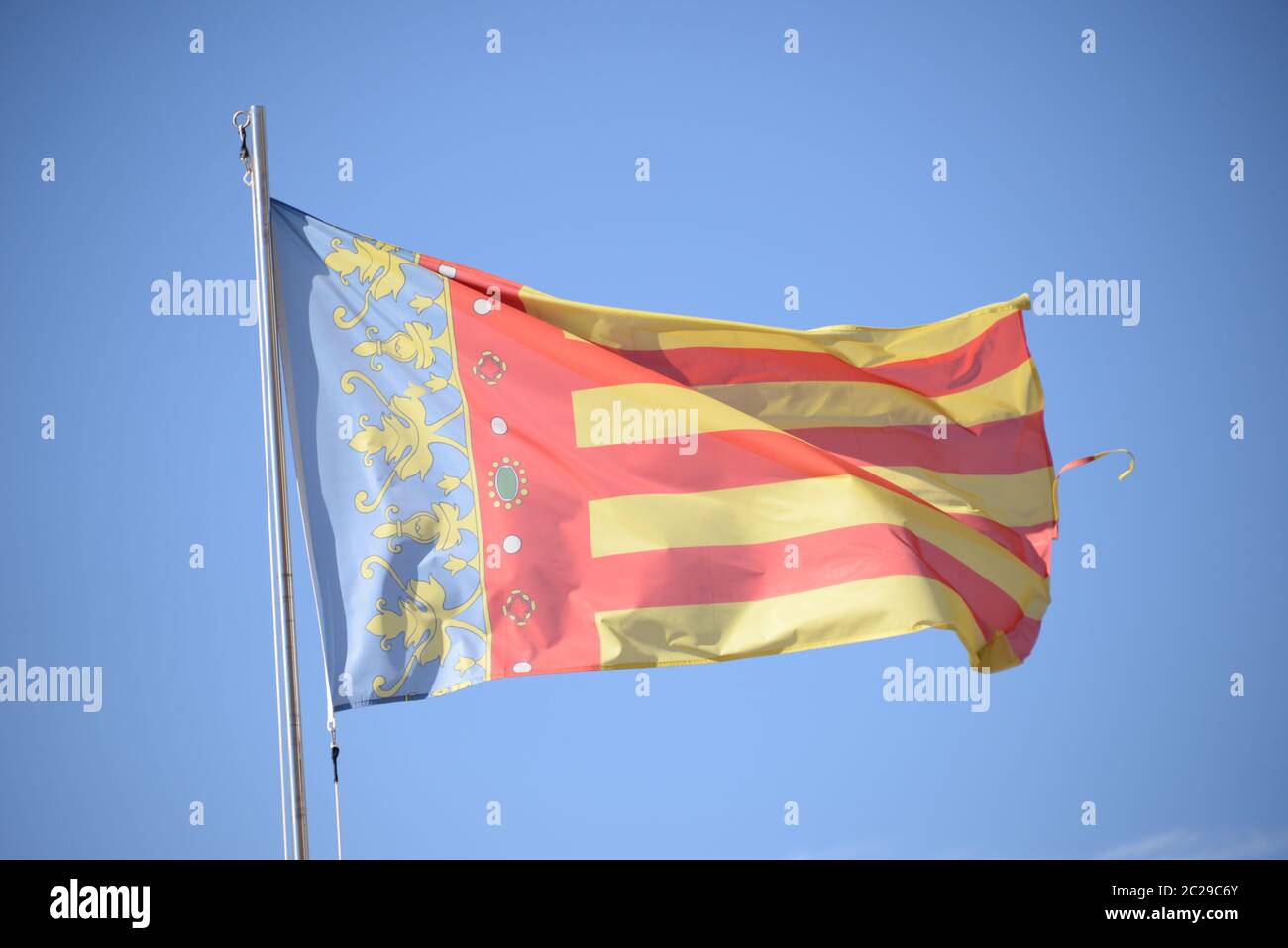 Bandiere catalano, dimostrazione Promozione della lingua catalana nelle  Isole Baleari, Palma di Maiorca, SPAGNA Foto stock - Alamy