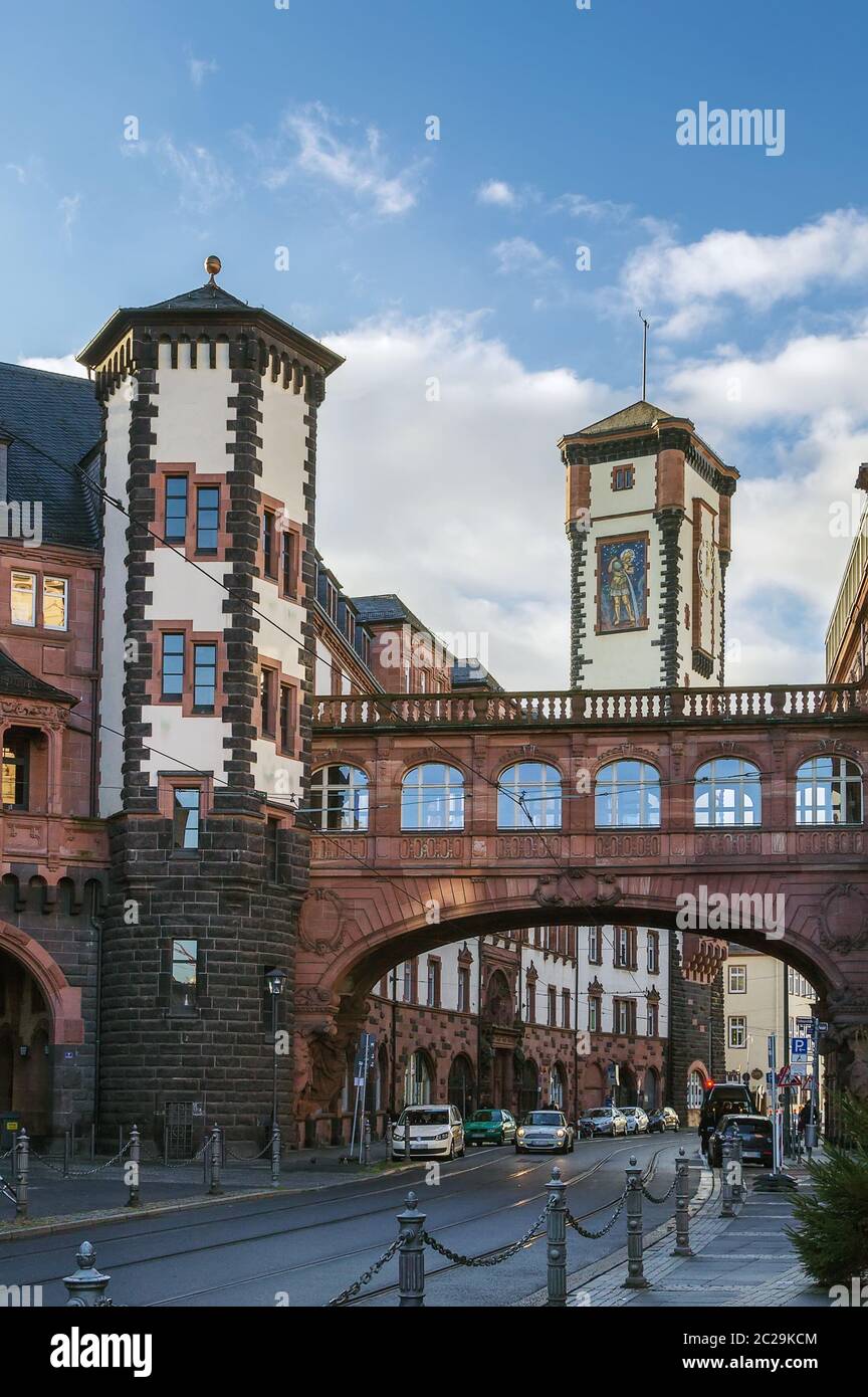 Nuovo municipio, Francoforte, Germania Foto Stock