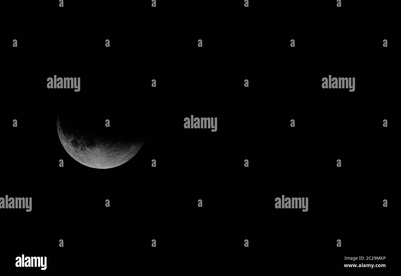 Eclissi di luna Foto Stock