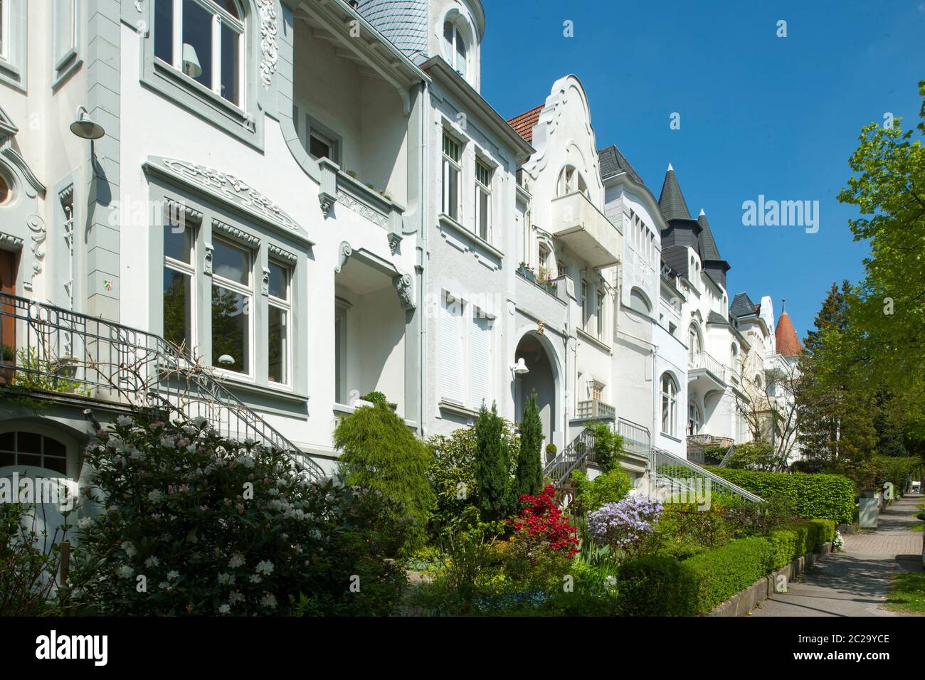 Deutschland, Nordrhein-Westfalen, Wuppertal-Zoo, Zooviertel, Kaiser-Wilhelm-Allee, Villenkolonie Foto Stock