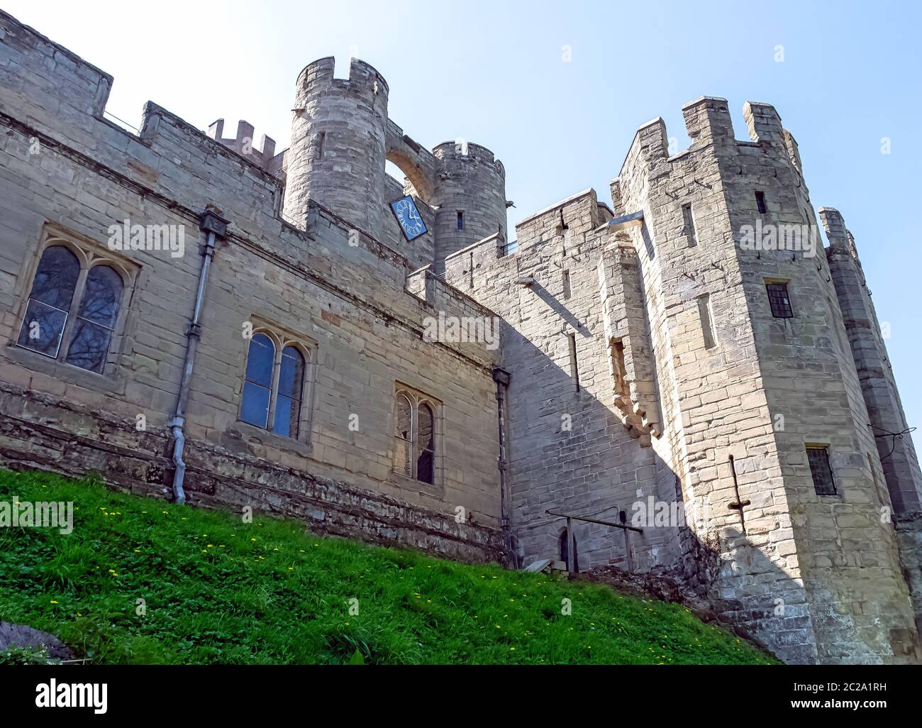 Warwick Castle - Gatehouse a Warwick, Regno Unito Foto Stock