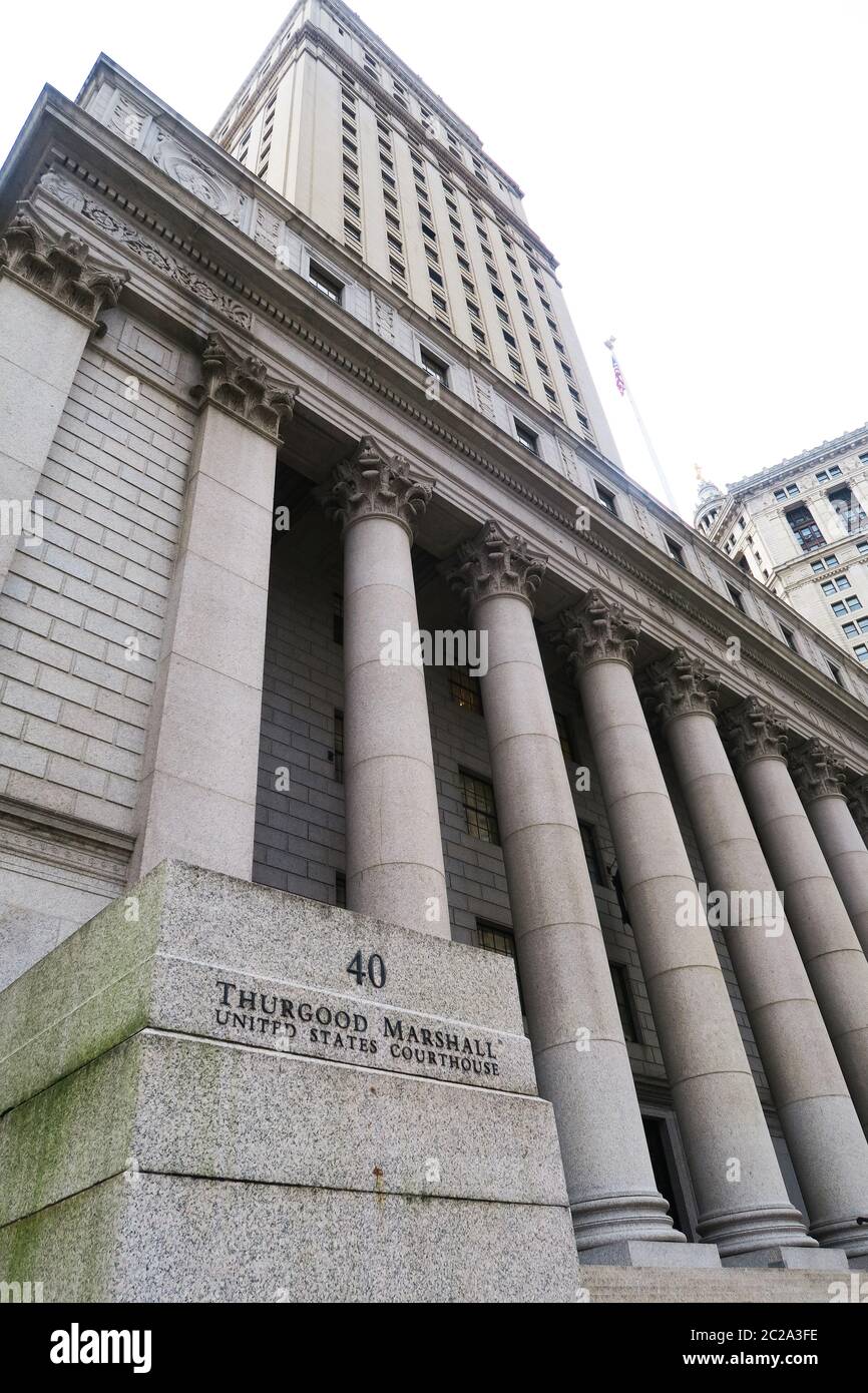 Thurgood Marshall, tribunale degli Stati Uniti a New York. Foto Stock