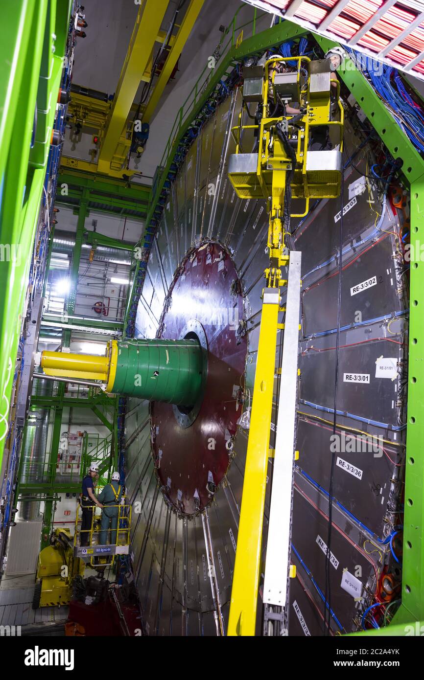 Il grande Hadron Collider al CERN Foto Stock