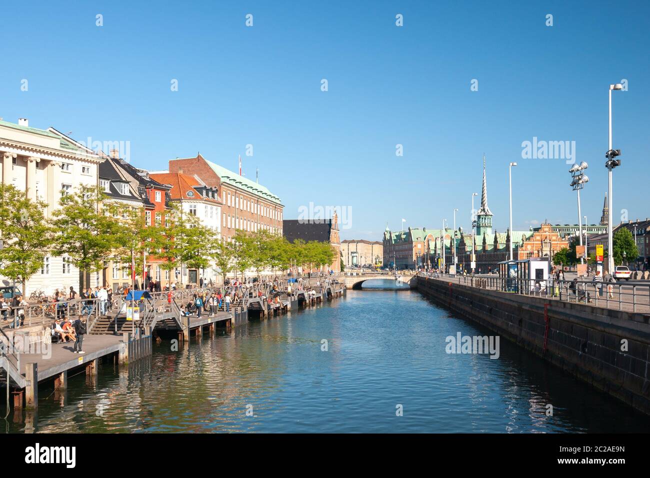 Copenhagen Chanel in estate Ved Stranden Foto Stock