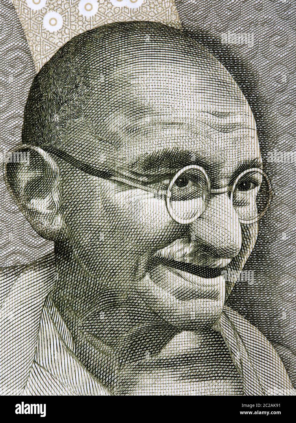 Mahatma Gandhi un ritratto Foto Stock