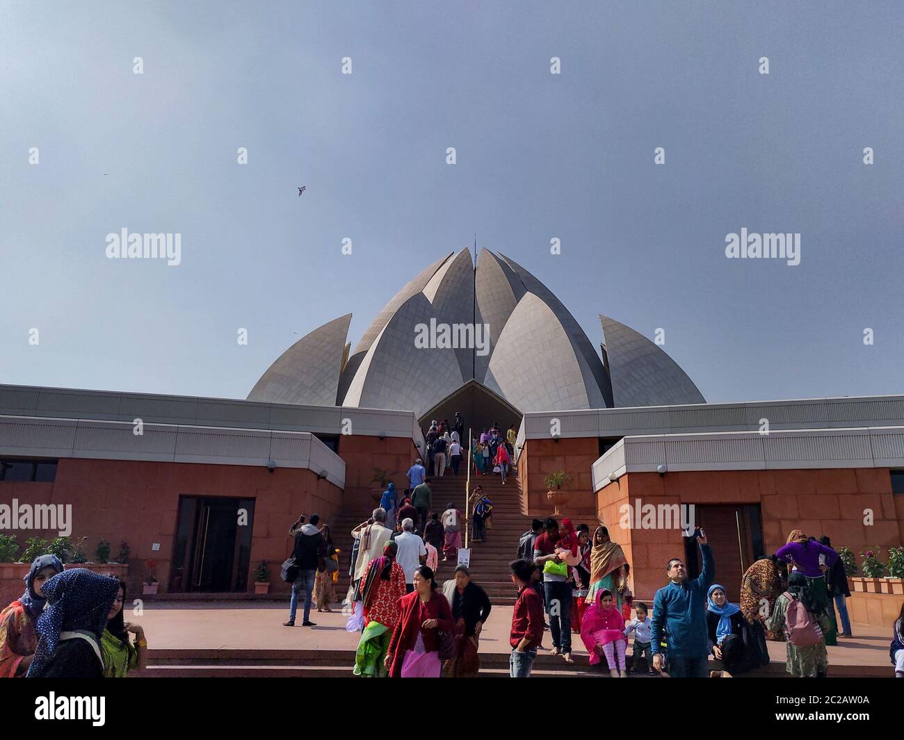 Editoriale datato 12 febbraio 2020 location- Nuova Delhi India. Il Tempio del Loto, situato a Delhi, India, è una Casa di Baháʼí Foto Stock