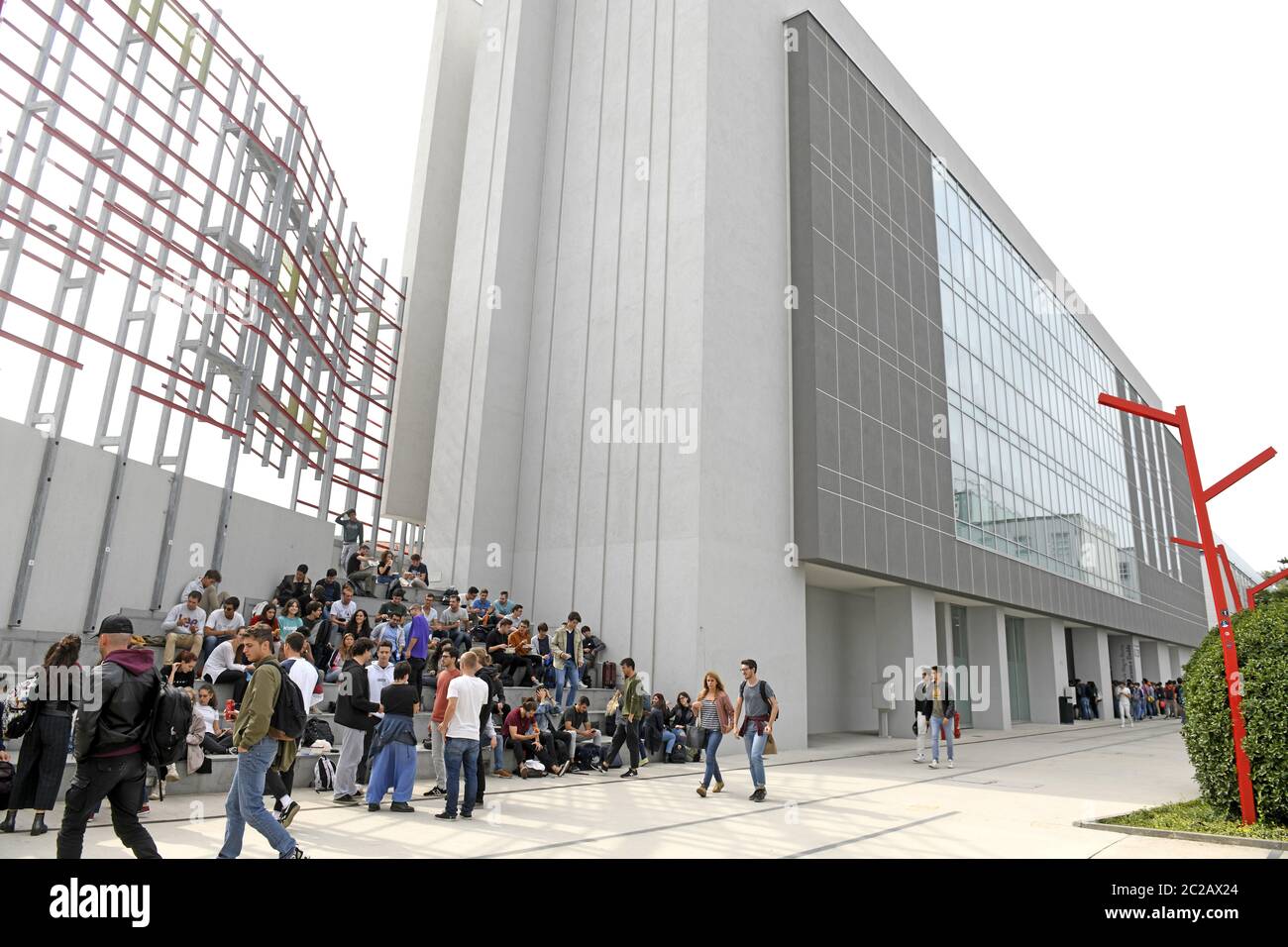 Campo Universitario Bovisa, a Milano, Italia. Foto Stock