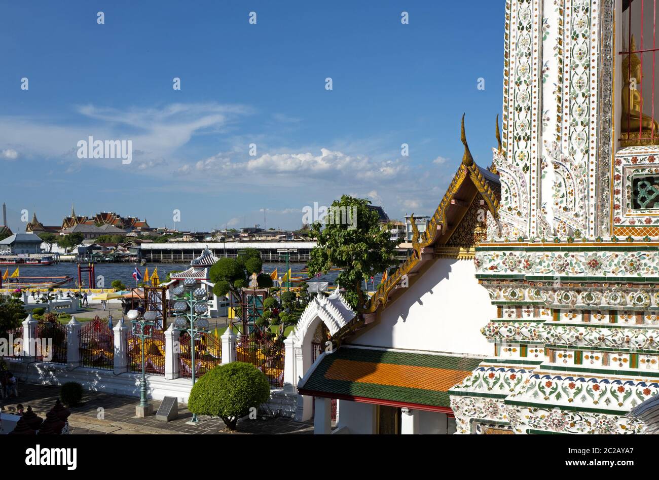 Wat Arun tempio buddista a Bangkok. Foto Stock