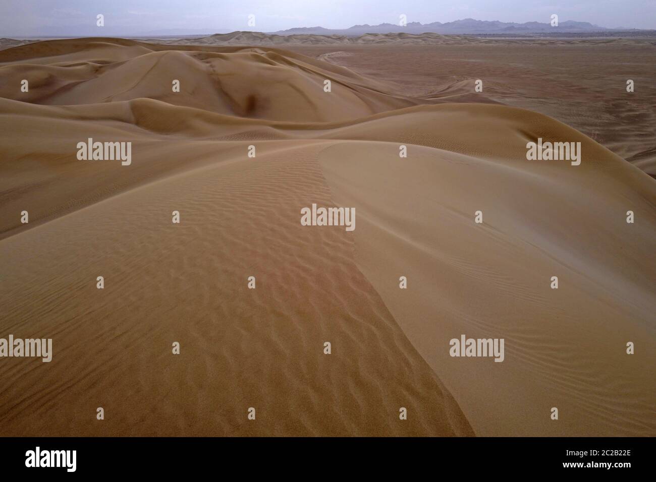 Dune di sabbia del deserto di Varzaneh, Iran. Foto Stock