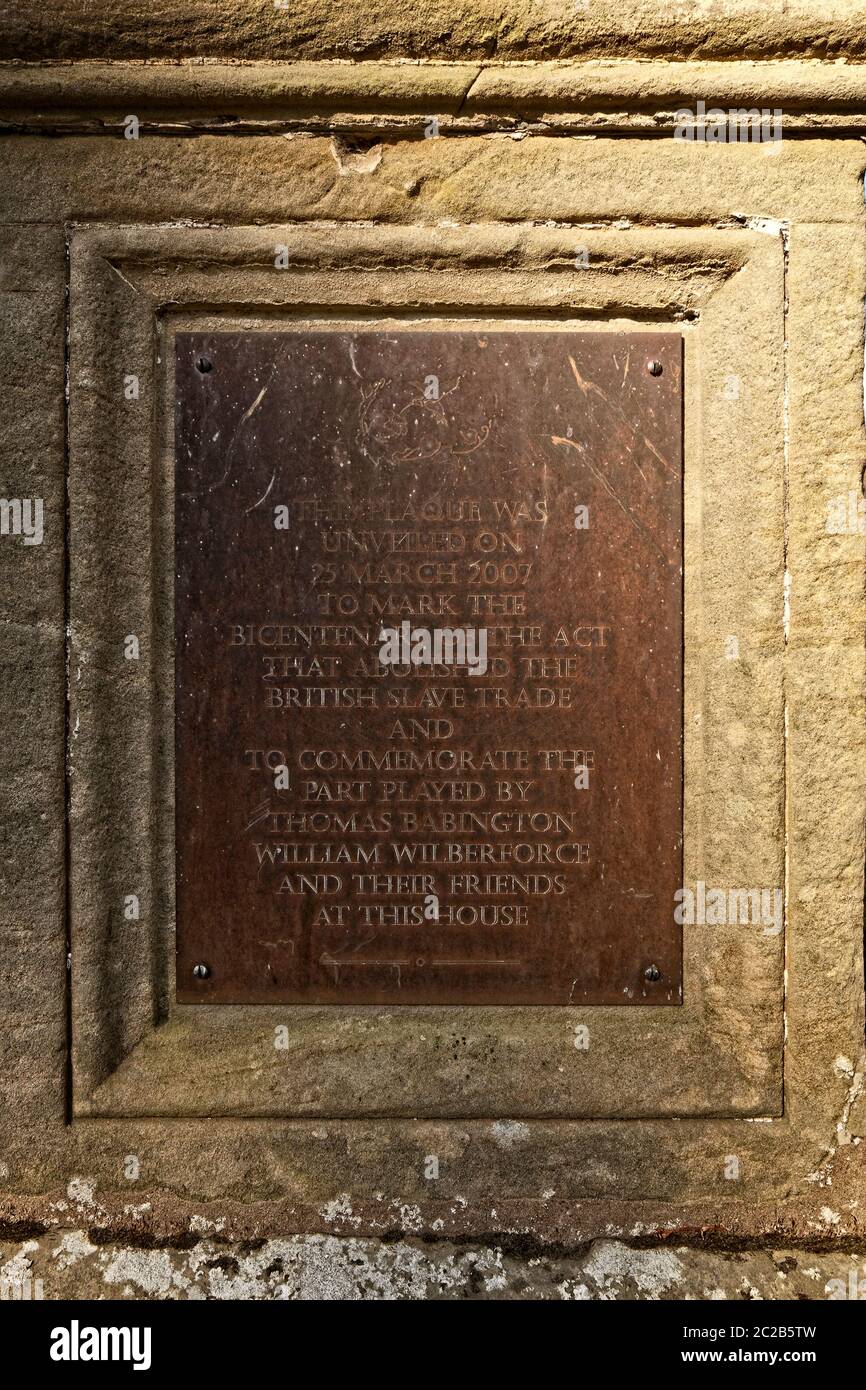 Abolizione del commercio degli schiavi in tutto l'impero britannico - Memorials Foto Stock