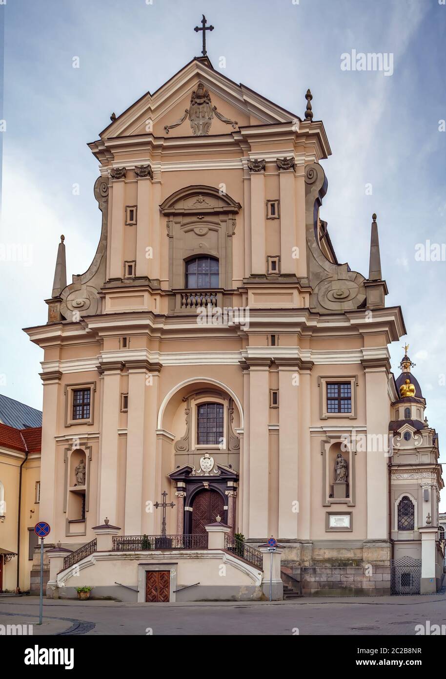 Chiesa di Santa Teresa, Vilnius, Lituania Foto Stock