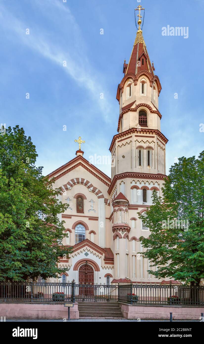 Chiesa di San Nicola, Vilnius, Linuania Foto Stock