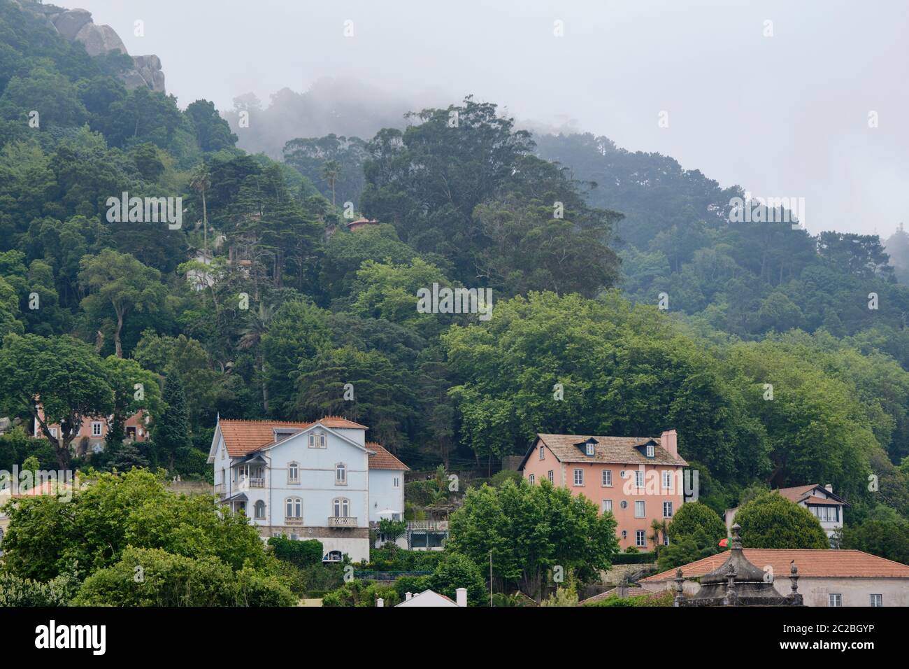Città vecchia di Sintra. Un sito patrimonio dell'umanità dell'UNESCO. Portogallo Foto Stock