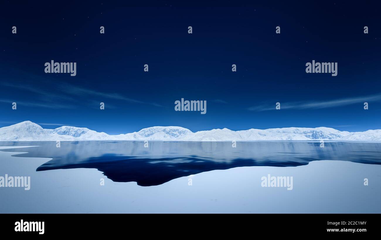 Polo Nord Foto Stock