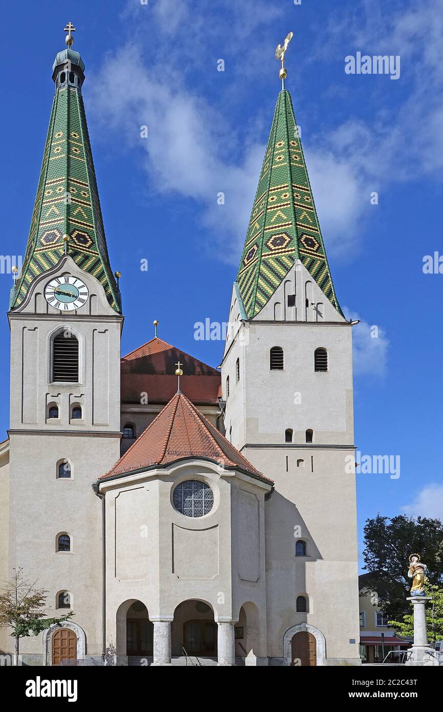 Chiesa parrocchiale di San Walburga a Beilngries Foto Stock