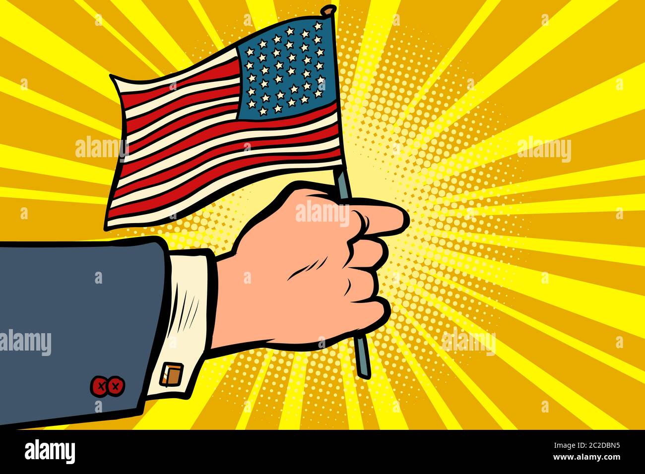 PinMart, spilla da bavero con bandiera americana, realizzata negli