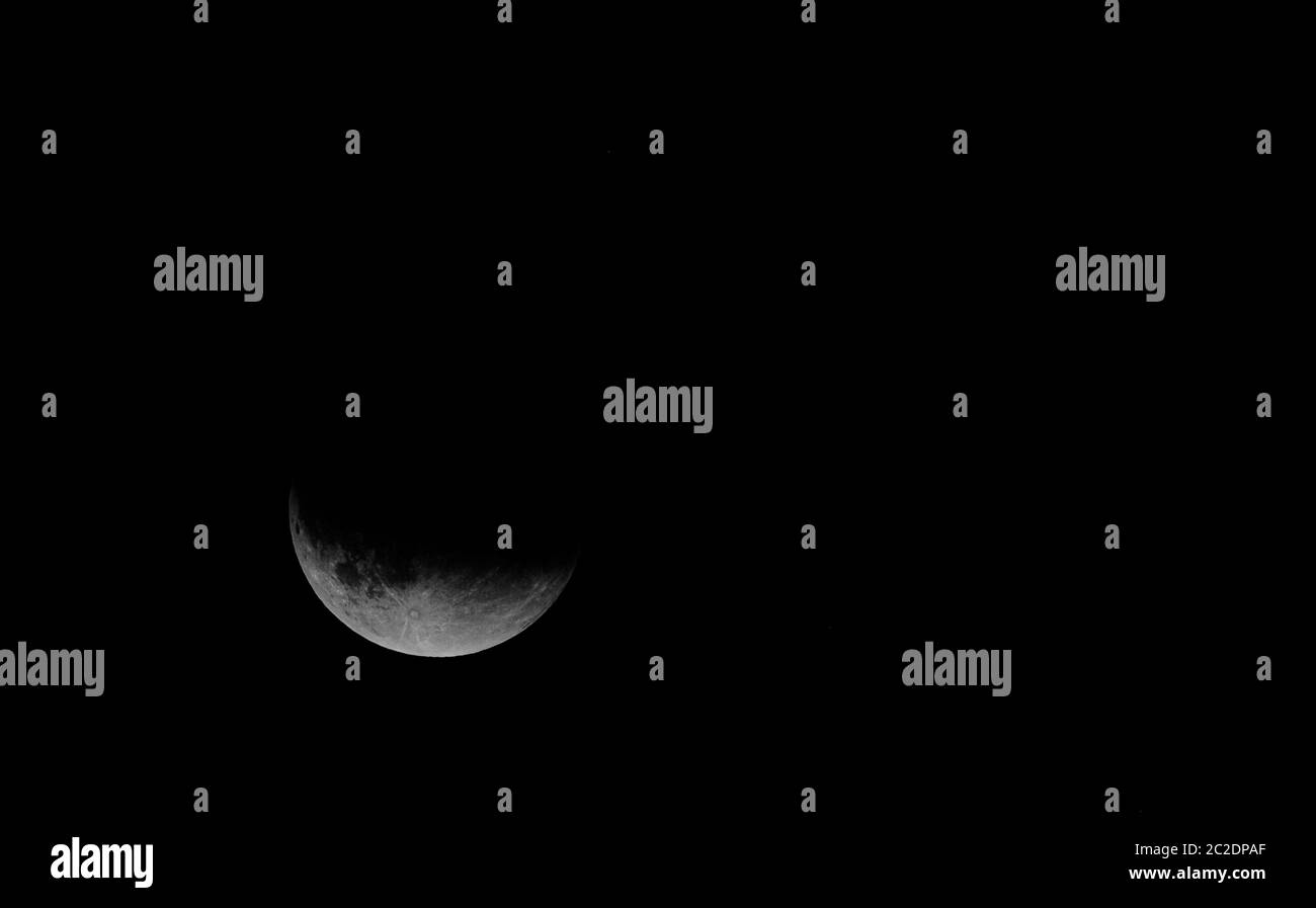 Eclissi di luna Foto Stock