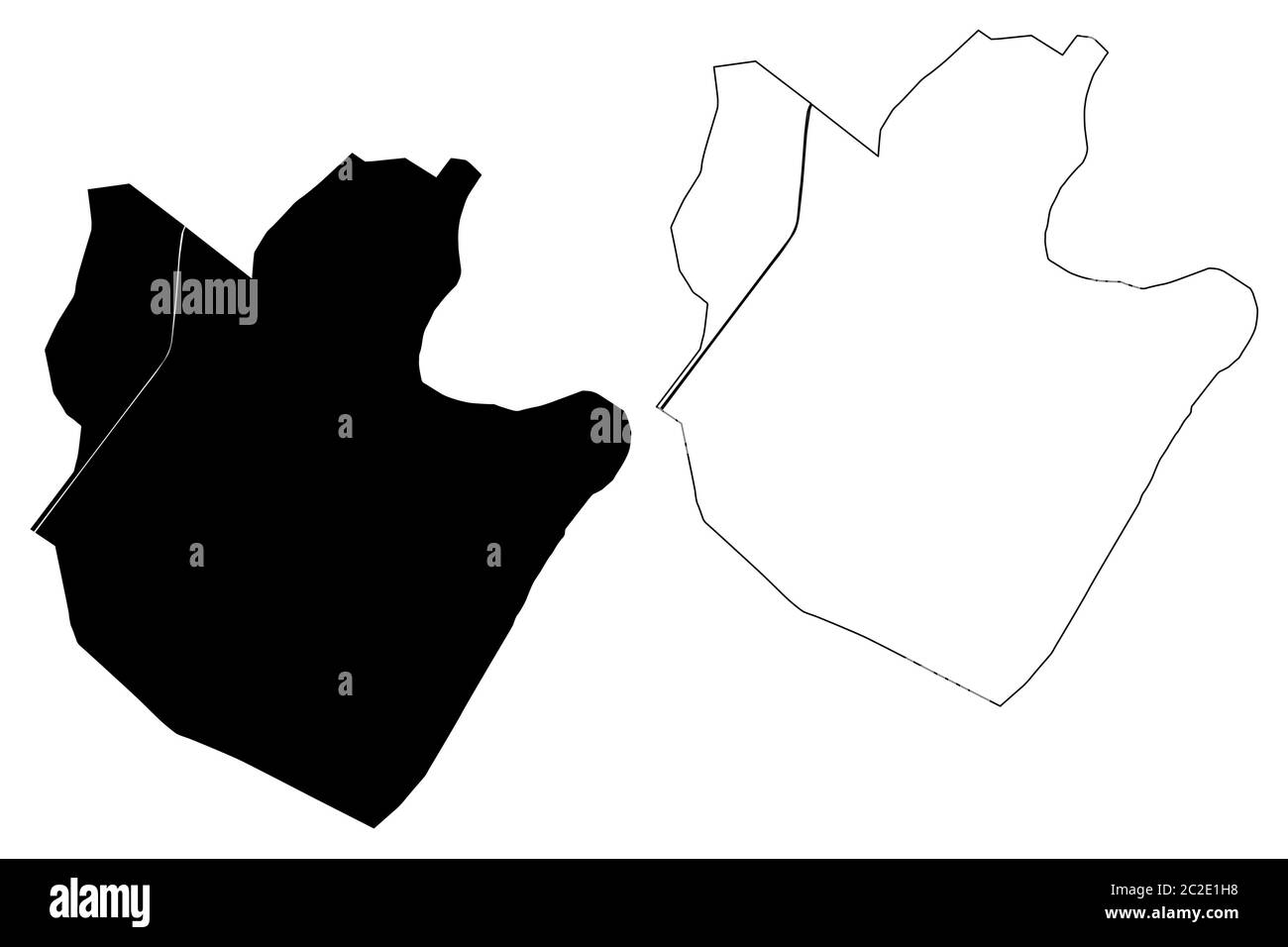 Sargodha Città (Repubblica islamica del Pakistan, provincia del Punjab) mappa illustrazione vettoriale, abbozzare città di Sargodha mappa Illustrazione Vettoriale