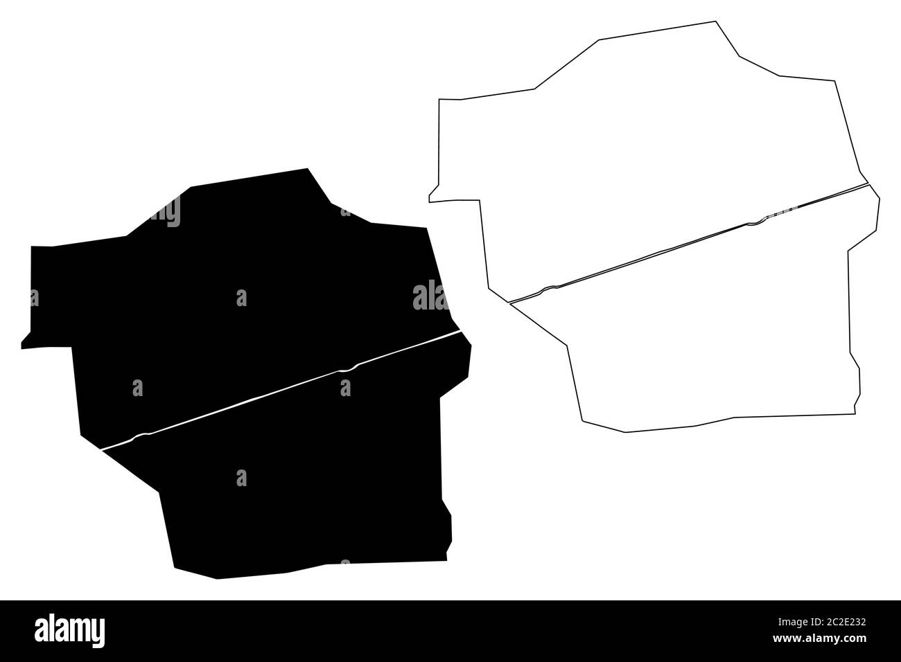 Sahiwal (Repubblica islamica del Pakistan, provincia del Punjab) mappa illustrazione vettoriale, abbozzare città di Sahiwal mappa Illustrazione Vettoriale