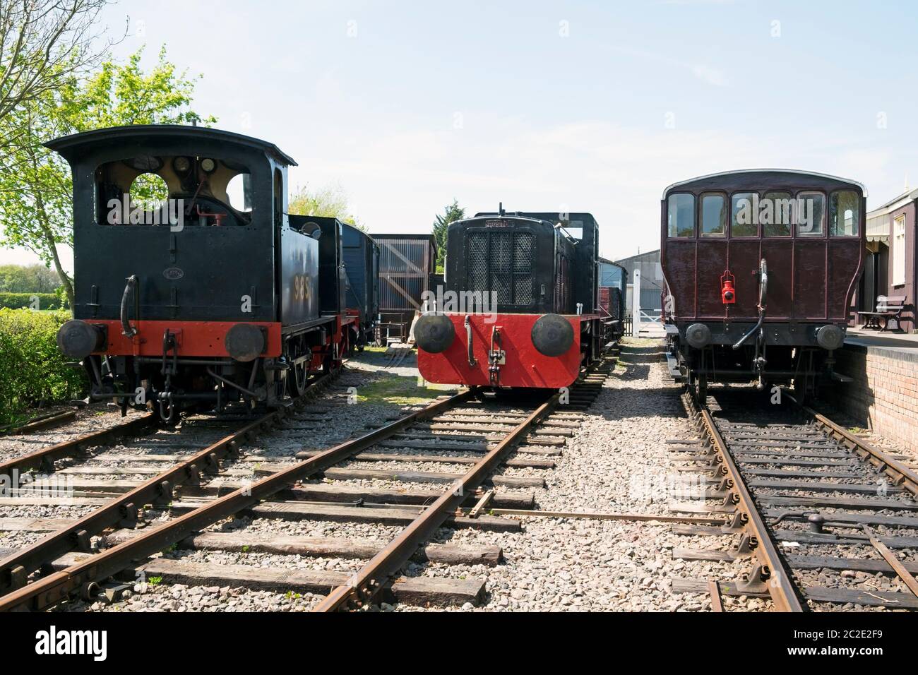 Museo ferroviario leggero di Suffolk Foto Stock