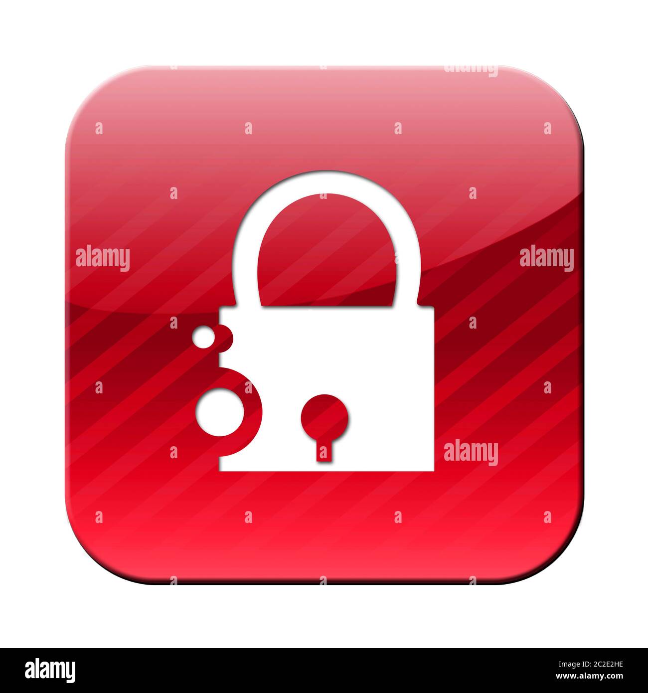 icona di un lucchetto - simbolo di sicurezza Foto Stock