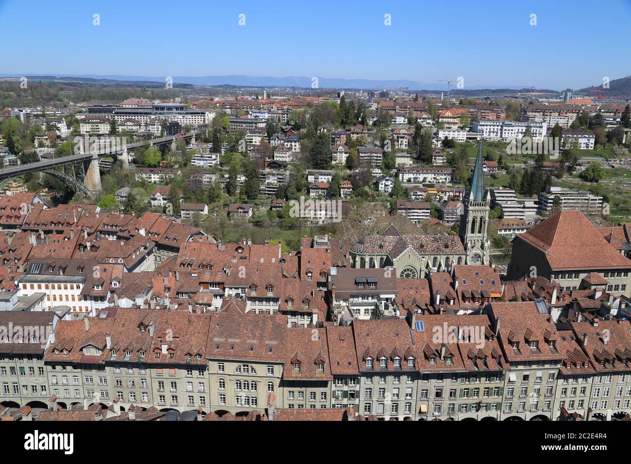 Vista di Berna, la capitale della Svizzera Foto Stock