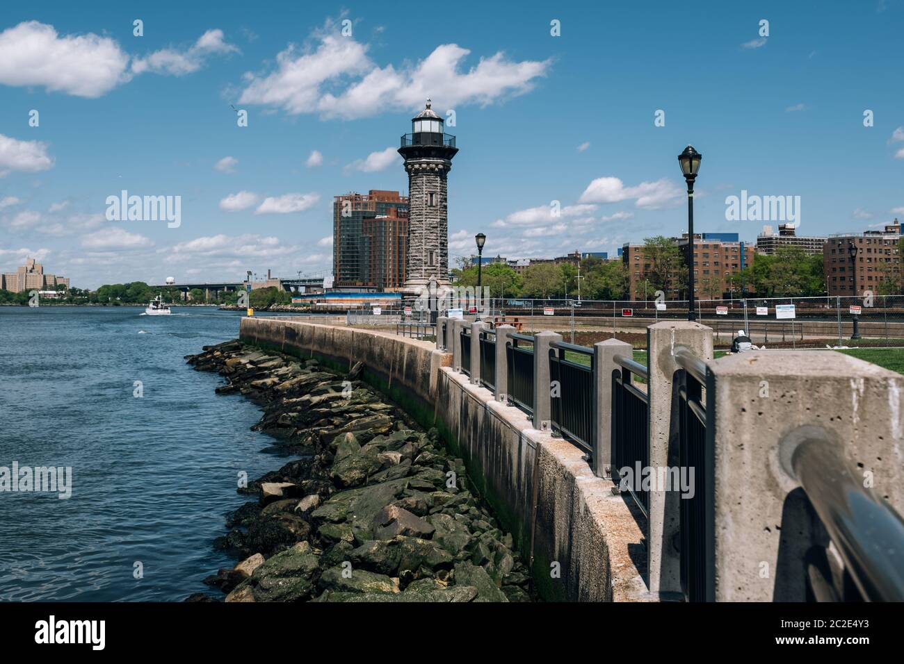 Parco faro sull'isola di Roosevelt Foto Stock
