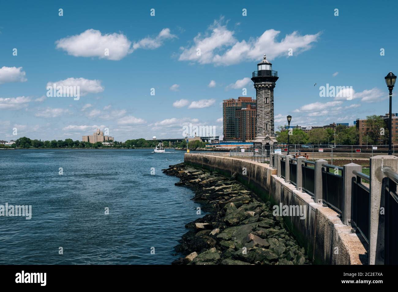 Parco faro sull'isola di Roosevelt Foto Stock