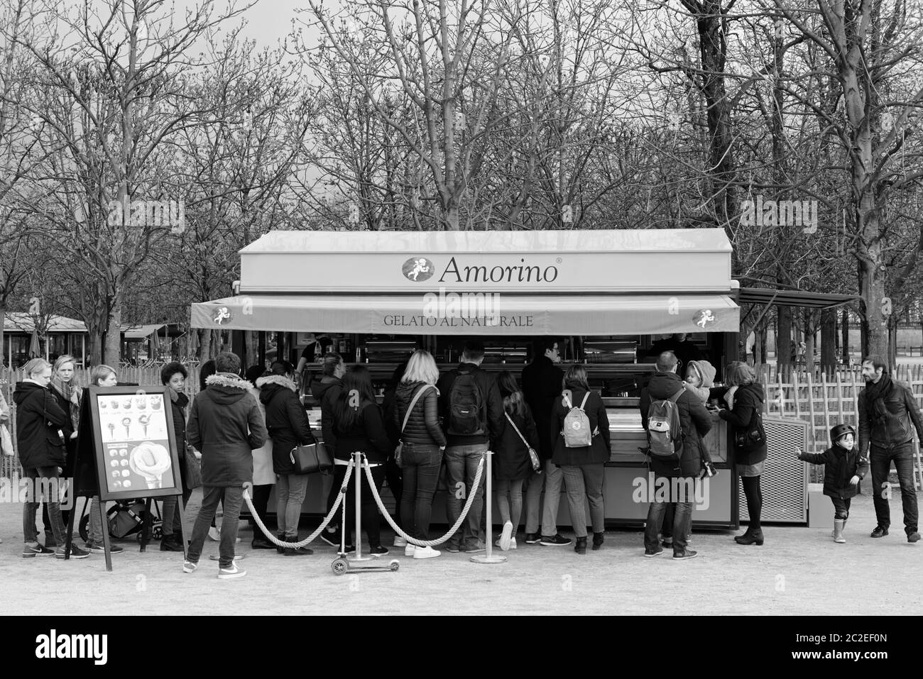 L'Amorino Cafe, Parigi FR Foto Stock