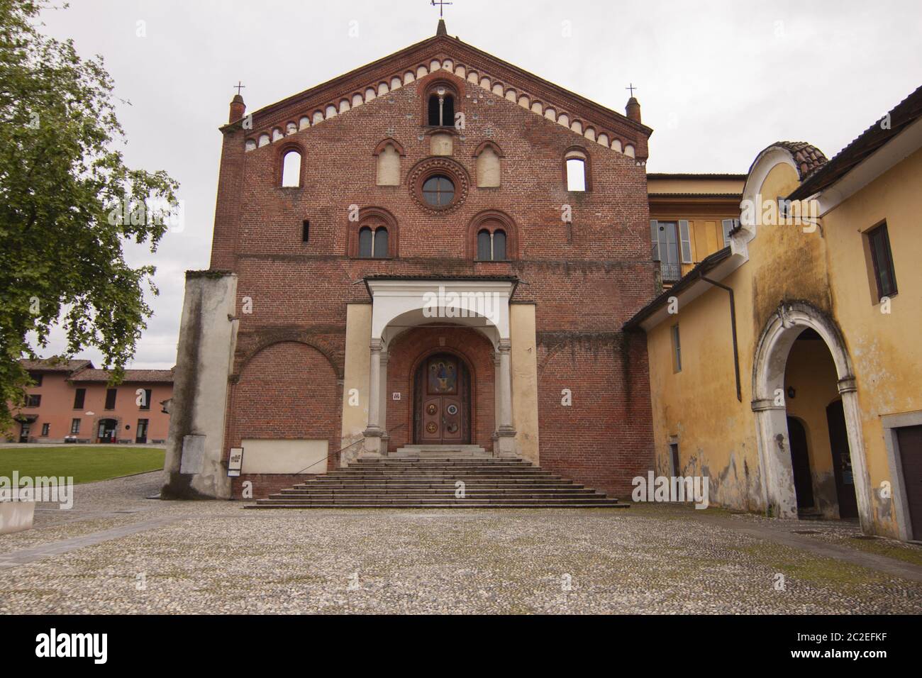 Abbazia religiosa di Morimondo Milano Foto Stock