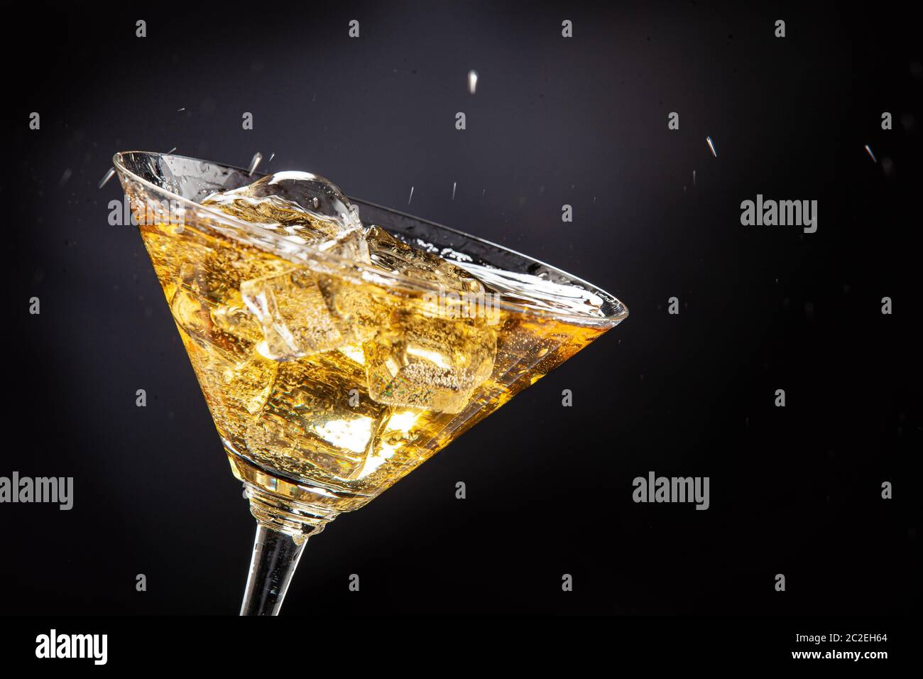 Succo di frutta e ghiaccio Foto Stock