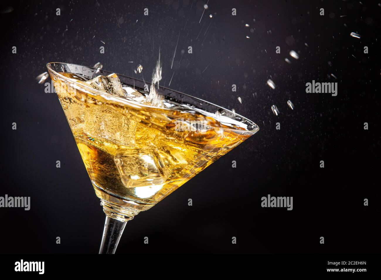 Succo di frutta e ghiaccio Foto Stock