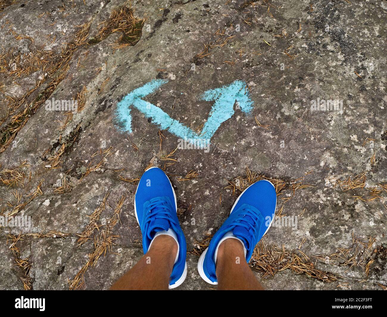 Prendere decisioni in vita e condurre una sana e uno stile di vita atletico Foto Stock