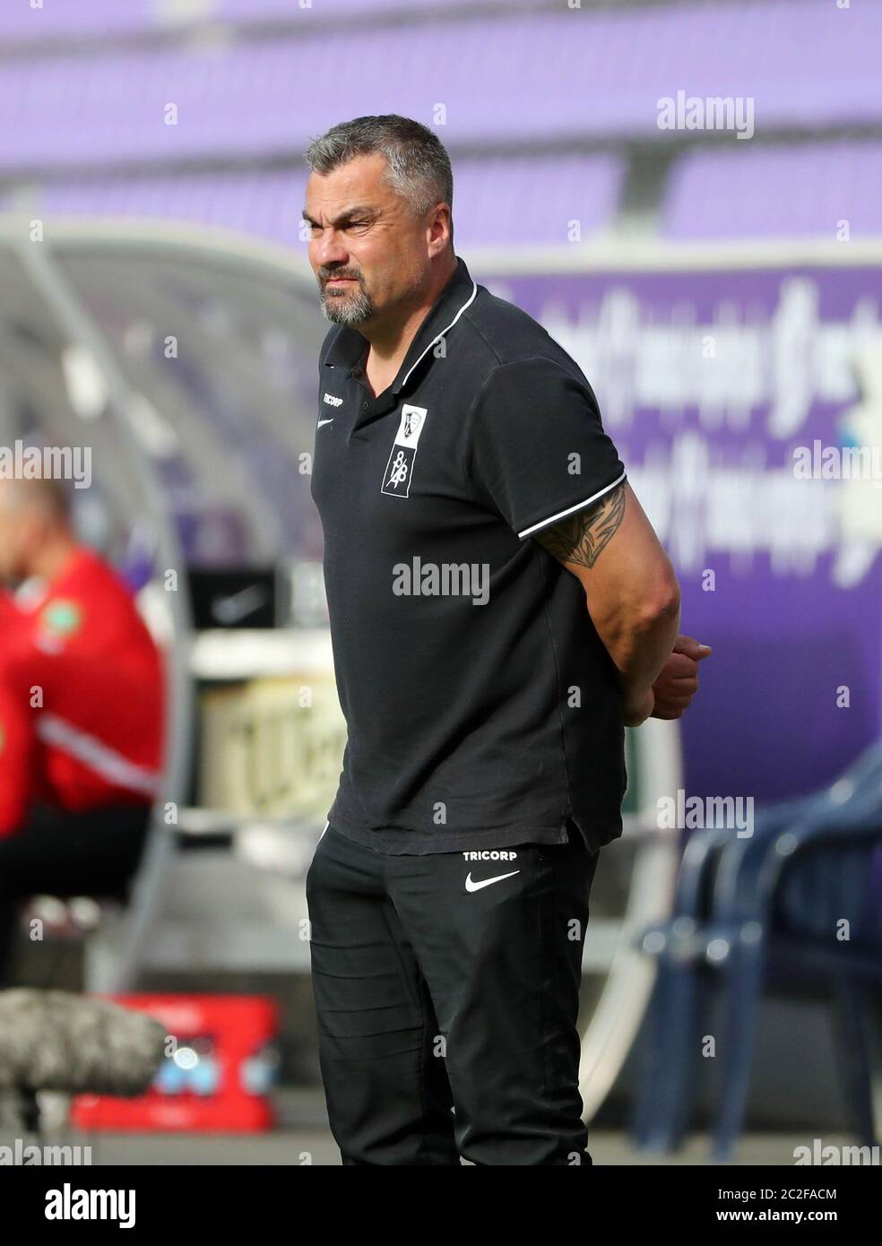 Thomas Reis, mezzo fiugr, allenatore, von, VfL Bochum Sport: Calcio: 2. Bundesliga: Stagione 19/20: .17.06.2020 32nd matchday: FC Erzgebirge Aue - VFL Bochum 2.Bundesliga, 32.matchday, FC Erzgebirge Aue - VFL Bochum, | usage worldwide Foto Stock