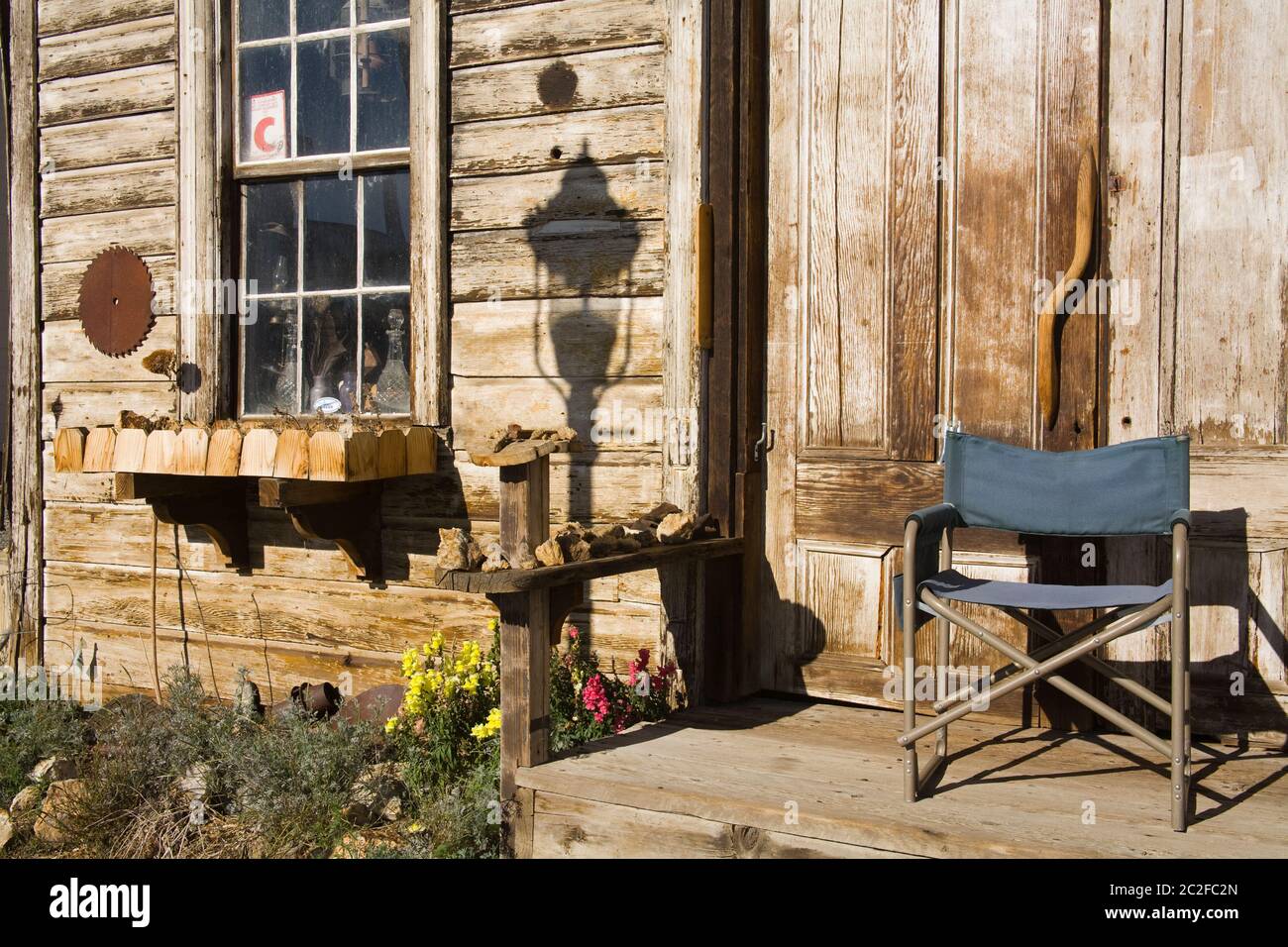 Old Blacksmith negozio a Virginia City, Nevada, Stati Uniti Foto Stock